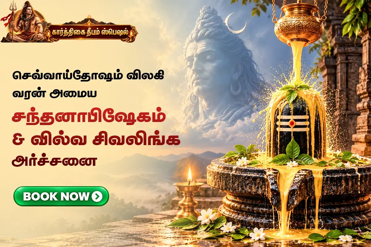 சந்தனாபிஷேகம் & வில்வ சிவலிங்க அர்ச்சனை (கார்த்திகை தீப வழிபாடு)